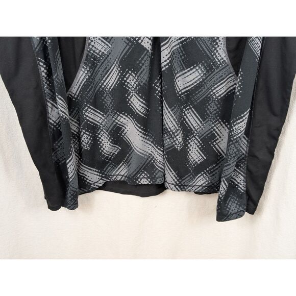 Athleta Half Zip Pullover Gym Jacket Black/Gray Women's Size 1X/XL - Picture 4 of 13
